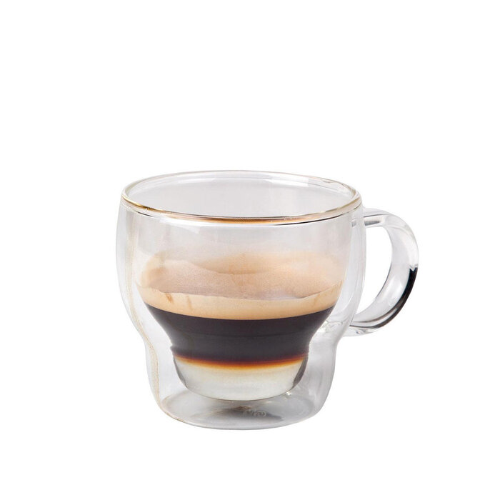 Stylepoint Op Bestelling: Koffie-theeglas dubbelwandig 230 ml – per 6 stuks