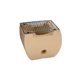 Tafel BBQ mini beige vierkant 14 x 14 x 12 cm – per 6 stuks