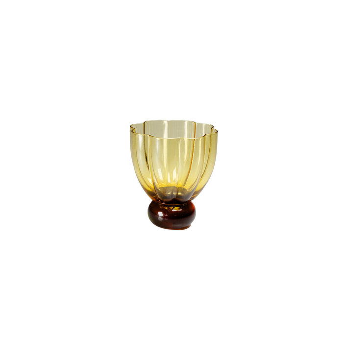 Stylepoint Flower bomb tumbler oker 300 ml – per 6 stuks