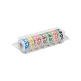 Dispenser permanente stickers 'ma weg op wo' 19mm 7x1000/ds