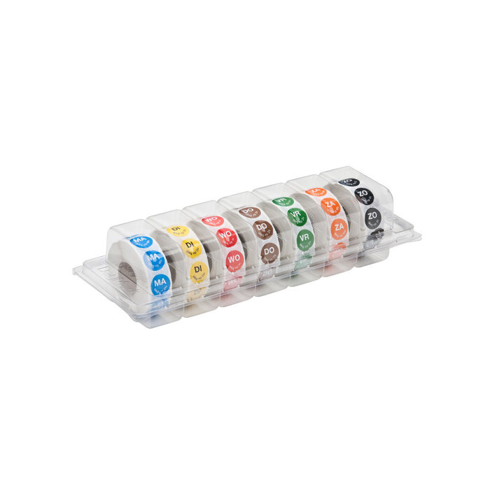 Stylepoint Dispenser permanente stickers 'ma weg op wo' 19mm 7x1000/ds