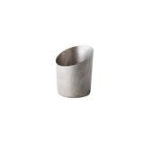 Presentatie bakje vintage schuin zilver 9,5 x 11,5 cm – per 24 stuks
