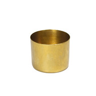 Elements RVS bakje goud recht Ø8,2 cm 280ml – per 12 stuks