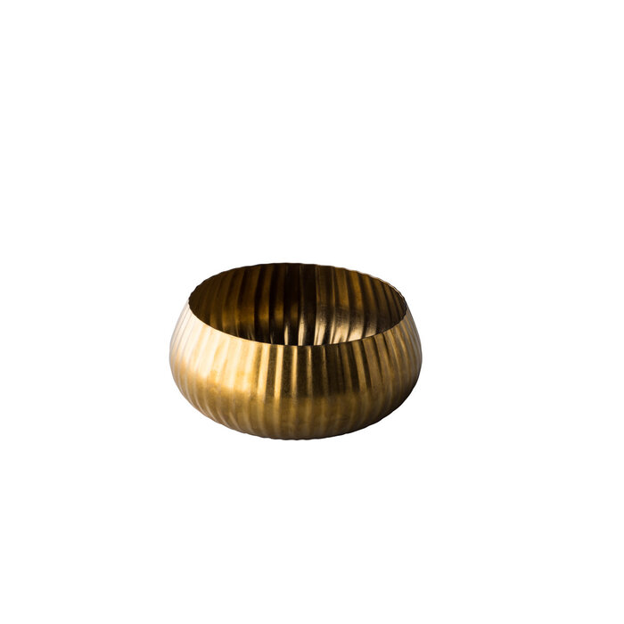 Stylepoint Kom retro RVS vintage goud 10 cm – per 12 stuks