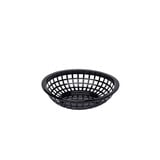 Fastfood mandje rond zwart 19.7 cm – per 24 stuks