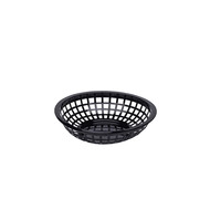 Fastfood mandje rond zwart 19.7 cm – per 24 stuks