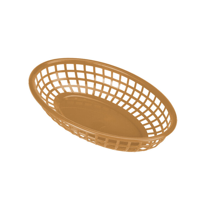 Stylepoint Fastfood mandje ovaal goud 23,5 x 15,5 cm – per 24 stuks