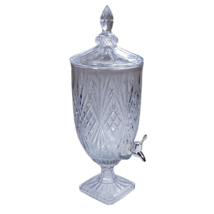Stylepoint Cullinan drank dispenser glas 4,5 liter met RVS kraan