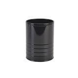 Gegalvaniseerde stalen beker zwart 1300 ml