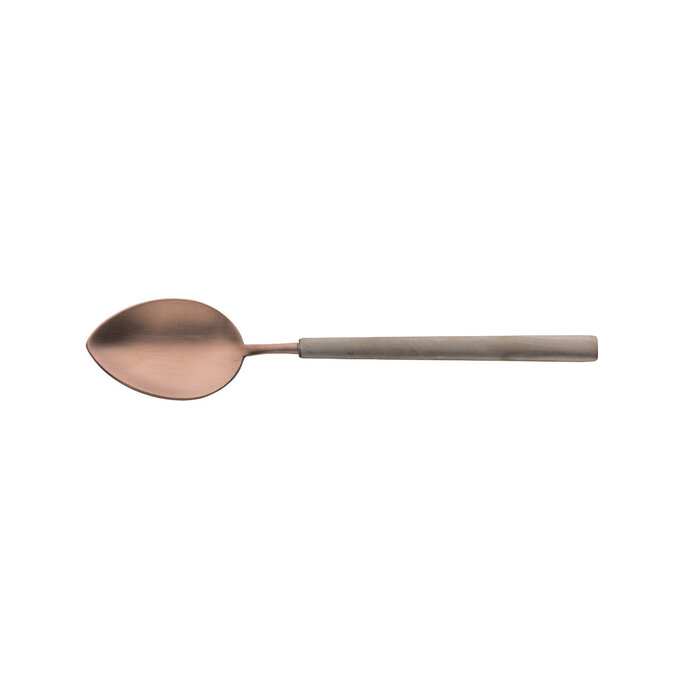 Stylepoint Op Bestelling: Tafellepel 18/10 mat choco/antraciet 20,4cm – per 6 stuks