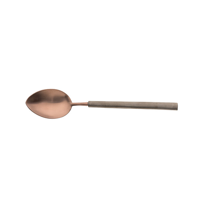 Stylepoint Op Bestelling: Dessertlepel 18/10 mat choco/antraciet 17,4 cm – per 6 stuks