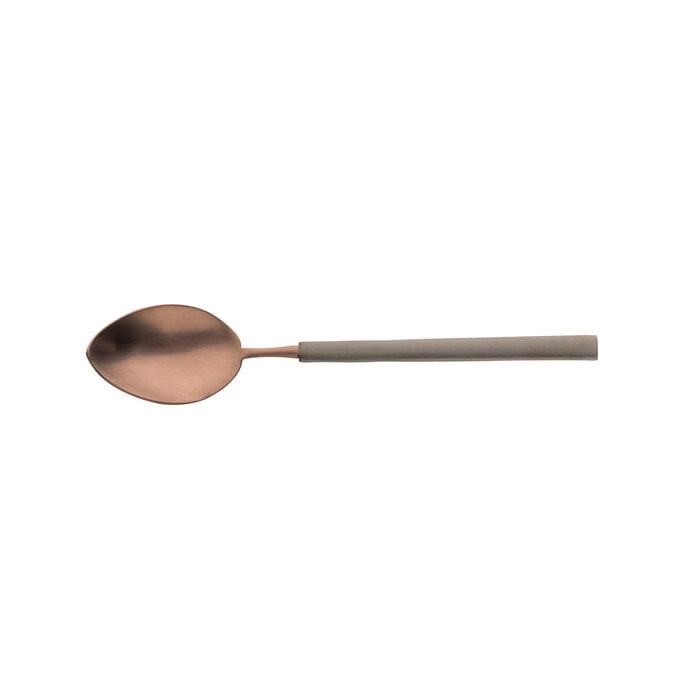 Stylepoint Op Bestelling: Theelepel 18/10 mat choco/antraciet 13,8 cm – per 6 stuks