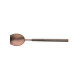 Ijs-/dessertlepel 18/10 mat choco/antraciet 12,8cm – per 6 stuks