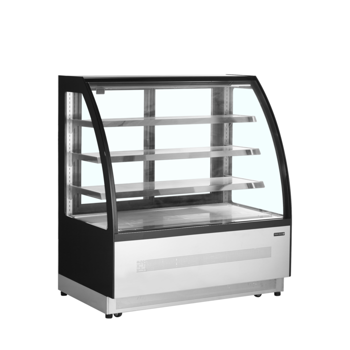 TEFCOLD Koelvitrine LPD1200C/BLACK