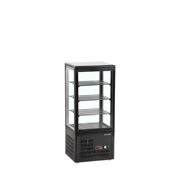 TEFCOLD Koelvitrine - countertop UPD80-BLACK