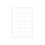 Volledig oplosbare stickers A4 vel 100/doos