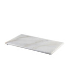 Wit marmeren plateau rechthoekig 32 x 18 cm