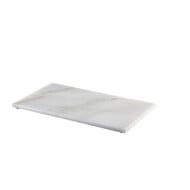 Wit marmeren plateau rechthoekig 32 x 18 cm
