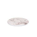 Plateau marble white round 28 cm – per 24 stuks