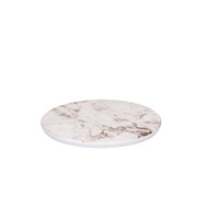 Plateau marble white round 28 cm – per 24 stuks
