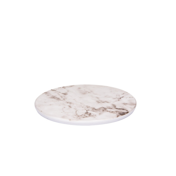 Stylepoint Plateau marble white round 28 cm – per 24 stuks