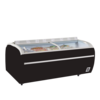 TEFCOLD Zwarte supermarktvriezer TWIN 220B-F