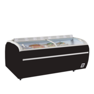 Zwarte supermarktvriezer TWIN 220B-F