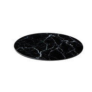 Plateau marmer zwart rond 33cm – per 3 stuks