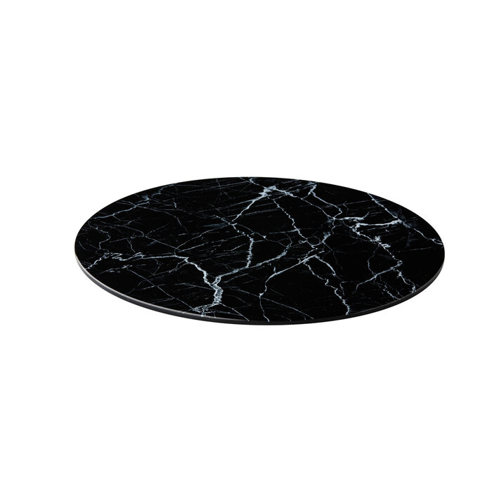 Stylepoint Plateau marmer zwart rond 33cm – per 3 stuks