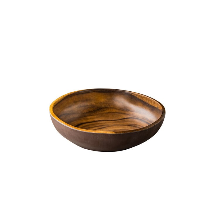 Stylepoint African wood ronde kom 33 x 9 cm – per 3 stuks