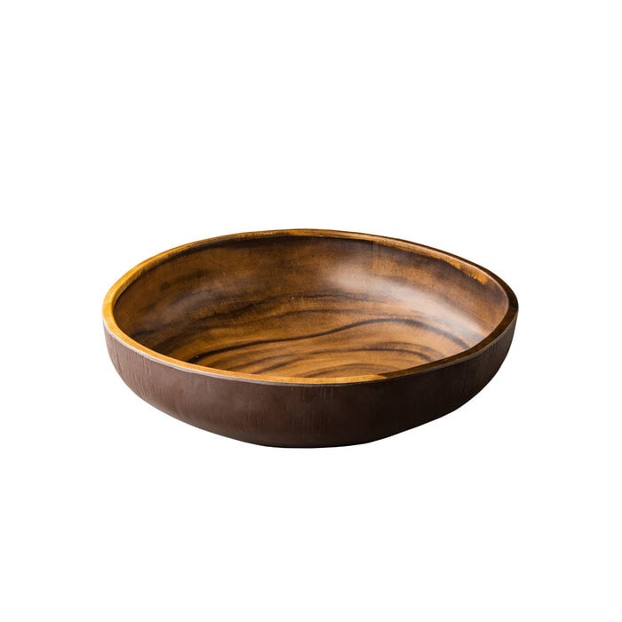 Stylepoint African wood ronde kom 37x 9 cm – per 3 stuks