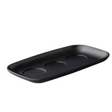 Garnituur bord met 3 uitsparingen zwart 38 x 18 cm – per 6 stuks