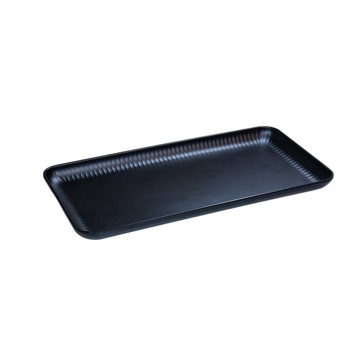Stylepoint Eterna bord rechthoekig melamine zwart 32,5 x 17,6 x 1,6 cm – per 6 stuks
