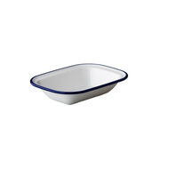 Emaille-look schaal 20 x 14,5 cm – per 12 stuks