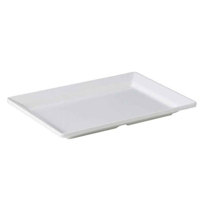 Stylepoint Rechthoekig bord met smalle rand wit 21 x 30 x 3 cm – per 3 stuks