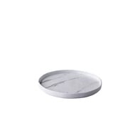 Bord stapelbaar marmer 21 cm – per 12 stuks