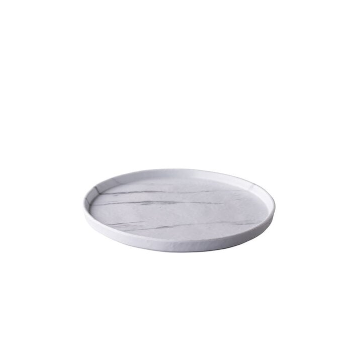 Stylepoint Bord stapelbaar marmer 27,3 cm – per 12 stuks