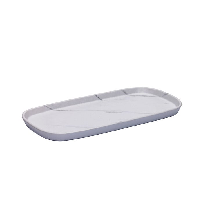 Stylepoint Rechthoekig bord marmer 36,9 cm – per 6 stuks