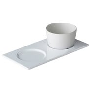Serveerschaal met 2 uitsparingen 26,5 x 13,5 cm – per 6 stuks