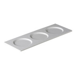 Serveerschaal met 3 uitsparingen 38,5 x 13,5 cm – per 6 stuks