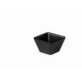 Vierkant bakje zwart 8,9 x 8,9 x 5,5 cm – per 12 stuks