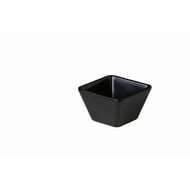 Vierkant bakje zwart 8,9 x 8,9 x 5,5 cm – per 12 stuks