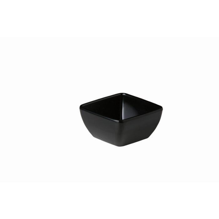 Stylepoint Gebogen vierkant bakje zwart 8,9 x 8,9 x 4,5 cm – per 12 stuks