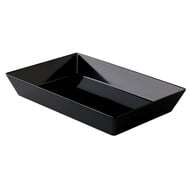 Rechthoekige bak zwart 35 x 25 x 7 cm – per 3 stuks