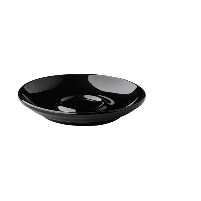 Stylepoint Barista espresso schotel zwart 12 cm – per 12 stuks