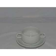 Basic soepkop m/ 2-oren 32cl doos à 24 wit hard hotelporselein