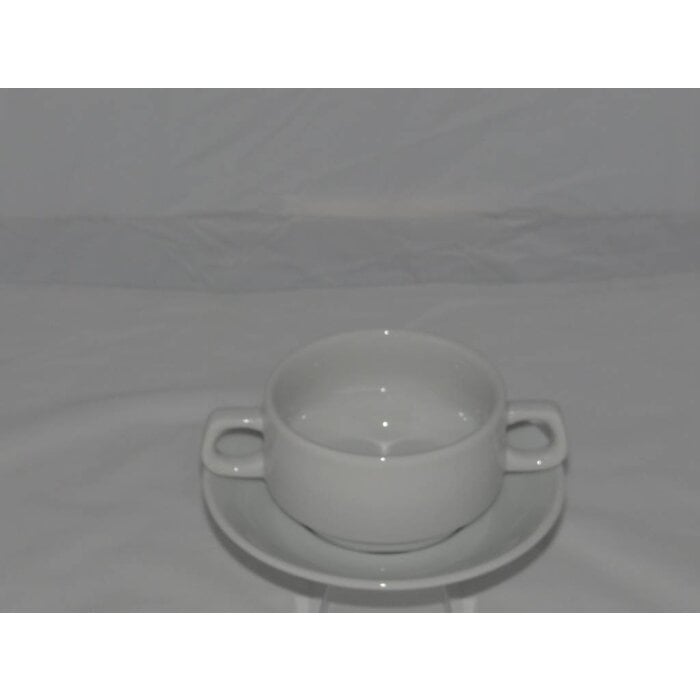 Renaud Stretto soepkop 32cl doos à 24  met 2 oren wit hard hotelporselein // € 3.02 per stuk