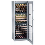 Wijnklimaatkast  WPgbi 7473 3 temperatuurzones 178 flessen   rvs met glasdeur 230V merk Liebherr