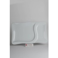 Renaud Ponte bord due parti 37cm doos à 6 wit hard hotelporselein