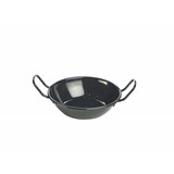 UITLOPEND OP BESTELLING: Emaille wokpan zwart 14 cm 360 ml – per 6 stuks
